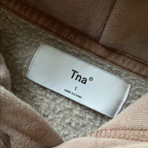 WORN ONCE Tna | Boyfriend Crop Hoodie GD Shd Mauve - Picture 6 of 16